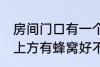 房间门口有一个蜂窝是什么兆头 门口上方有蜂窝好不好