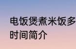 电饭煲煮米饭多长时间 电饭煲煮米饭时间简介