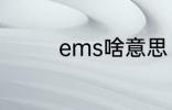 ems啥意思 ems怎么解释