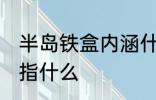 半岛铁盒内涵什么意思 半岛铁盒内涵指什么