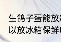 生鸽子蛋能放冰箱保鲜吗 生鸽子蛋可以放冰箱保鲜吗