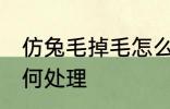 仿兔毛掉毛怎么处理 兔毛衣服掉毛如何处理
