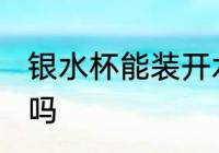 银水杯能装开水吗 银水杯可以装开水吗