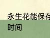 永生花能保存多久 永生花能保存多长时间