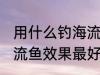 用什么钓海流鱼效果最好 用哪种钓海流鱼效果最好